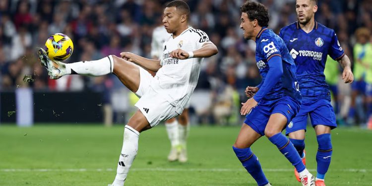 Bellingham, Mbappe on target as Real Madrid beat Getafe 2-0 to go second