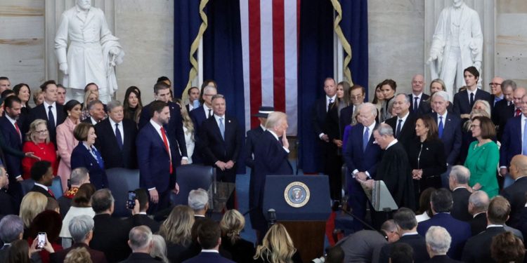 Trump sworn in a second time, says he was ‘saved by God’ to rescue America
