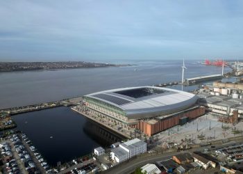 Everton’s new stadium welcomes 10,000 fans for test event